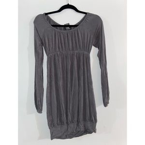 Long Sleeve Gray Dress